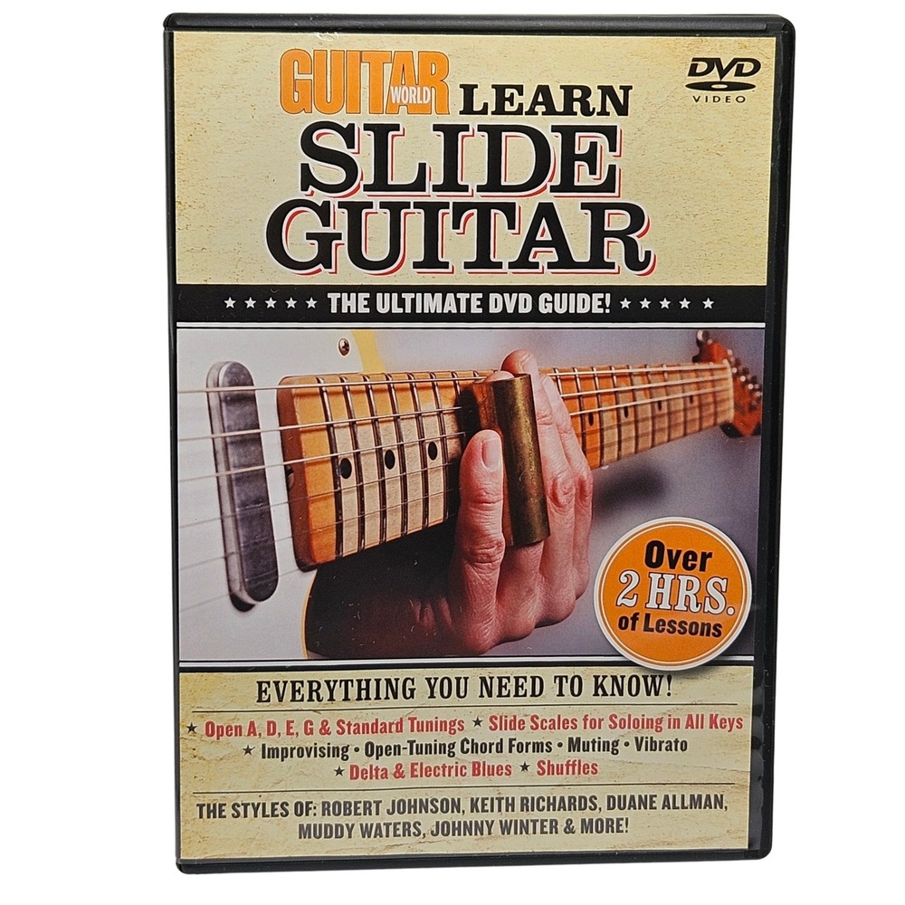 Guitar World Learn Slide Guitar DVD Instructional Guide 2009 Andy Aledort